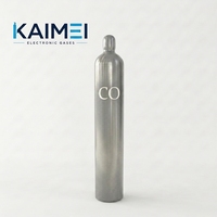 Cilindro de Gas Industrial de Acero de 40L, 47L, 50L, 150 Bar, para Recarga de Gas Ar, N2, He, H2 de Alta Pureza, Estándar ISO9809