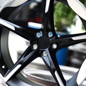 Htor 21 22 23 Inch Sang Trọng Hành Khách Xe Bánh Xe 5 Sao Matte Màu Đen Đánh Bóng Giả Mạo Hợp Kim Mới Trang Bị Thêm/Nâng Cấp Phù Hợp Cho Purosangue - Product Image 4