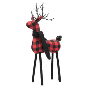 عرض ساخن: تمثال غزال الرنة بالحجم الطبيعي للاستخدام الداخلي، ديكورات عيد الميلاد الكبيرة للمنزل - Product Image 3