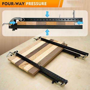 Penjepit Kayu Paralel Baja Karbon 2-Piece - Perlengkapan Penjepit Multifungsi untuk Papan dan Lemari - Product Image 4