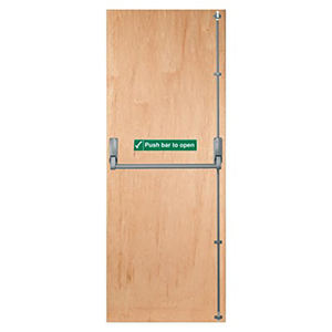 Puerta de <span class=keywords><strong>escape</strong></span> de emergencia ignífuga moderna de madera maciza para apartamento para sala de estar y uso en hoteles - Product Image 4