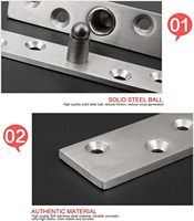 Charnière de porte en acier inoxydable à 360 degrés, design moderne, charnière pivotante à axe vertical pour portes en bois, joints de porte pivotants invisibles