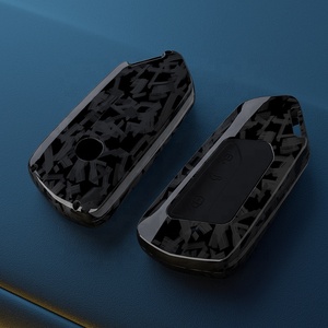 ABS + funda de llave de coche de carbono carcasa Fob para VW Volkswagen Golf 8 MK8 ID.3 ID.4 <span class=keywords><strong>Cupra</strong></span> Skoda Octavia A8 <span class=keywords><strong>SEAT</strong></span> Leon MK4 2020 <span class=keywords><strong>2021</strong></span> - Product Image 2