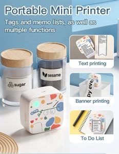Mini Impresora de Etiquetas de Papel Térmico con para Notas Escolares, Diario, Manualidades, Regalos para Niños, 203dpi, Tamaño Máximo de Papel de 30 mm - Product Image 5