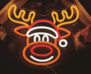 Insegna LED al <span class=keywords><strong>Neon</strong></span> Natalizia Personalizzabile a Basso <span class=keywords><strong>Consumo</strong></span> Energetico, Impermeabile per Esterni, con Telecomando, in PVC Resistente - Product Image 1