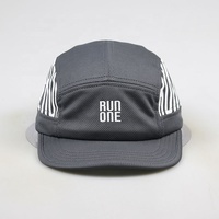 Gorra Deportiva Personalizada de 5 Paneles, de Algodón Liso, con Cierre a Presión, Bordado y Serigrafía, Transpirable y Cómoda