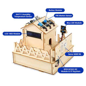 Link al progetto di automazione Starter Robot ESP32, Kit IoT WiFi casa intelligente per <span class=keywords><strong>Arduino</strong></span> IDE Learning Kit, casa in legno a vapore - Product Image 2