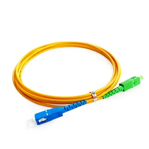 LC SC ST Fiber Optic Patch Cord Single/multi 2.0mm 3.0mm G625A UPC/APC Yellow Fiber optic jumper