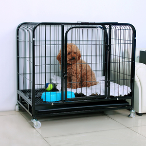Toptan taşınabilir Pet kafesleri büyük kulübesi kolay montajlı köpek kafesi alt tepsi ile - Product Image 5