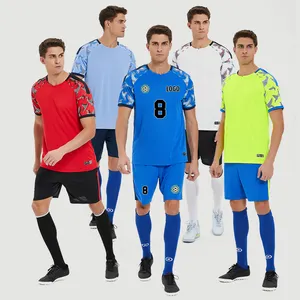 Vêtements d'été pour hommes, maillots de Football pour enfants, uniformes de Football, imprimés personnalisés, ensembles d'uniformes de Foot Ball