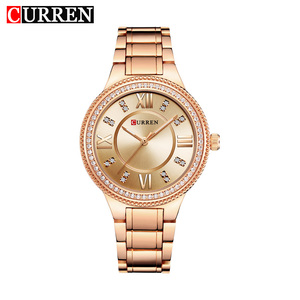 Montre Femme CURREN 9004 Tendance Décontractée, Montre à Quartz de Luxe, Étanche, Multifonction, Lumineuse, pour Affaires, Reloj - Product Image 1