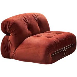 Set di Divani in Tessuto Design Italiano Hippo con Grandi Denti in Acciaio, Arredamento Minimalista per <span class=keywords><strong>Soggiorno</strong></span>, Adatto per Ville o Appartamenti - Product Image 5