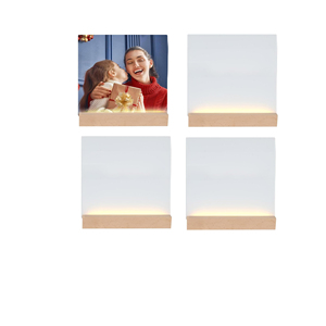 Base de cadre photo en verre trempé LED personnalisée, vente en gros d'usine, pour sublimation, décoration intérieure, tailles 6x6 pouces et 6x8 pouces - Product Image 6