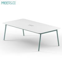 Bureau de réunion modulaire convertible de forme ovale, design moderne, écologique, durable, garantie 3-5 ans pour les bureaux commerciaux