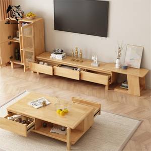 Mueble de TV de madera para sala de estar, estilo rústico, ecológico, nuevo diseño, hecho en fábrica, al mejor precio, personalizable, en stock. - Product Image 4