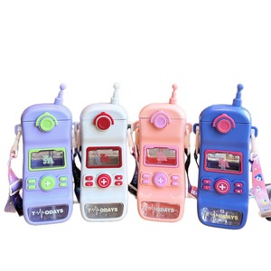 <span class=keywords><strong>Gourde</strong></span> Enfant Mignonne 550ml Anti-fuite Sans BPA Réutilisable avec Paille et Sangle pour Étudiants et Enfants - Product Image 6