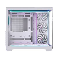 LOVINGCOOL sasis kaca komputer casing kabinet game Pc Desktop Aluminium menara penuh ATX/MATX dengan tampilan suhu