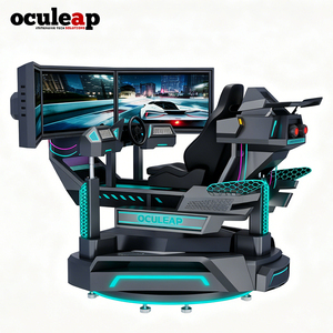 Simulatore di Guida VR con <span class=keywords><strong>3</strong></span> Schermi, Simulatore di Guida con Movimento <span class=keywords><strong>5D</strong></span> 7D 9D, Simulatore di Auto Arcade, Nuova Macchina da Gioco 12D 2026 - Product Image 5