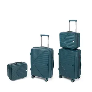 Unisex yüksek kaliteli PP (polipropilen) Spinner bagaj taşımak-Premium kalite tekerleri ile Ons
