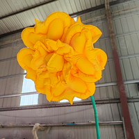 Fleur gonflable géante avec capteur, décorations d'événements en plein air, fleur gonflable géante, lumière de fleur pour la décoration de jardin, place, événement