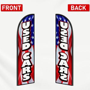 2.5*11.5 FT USED CARS USA High Quality Custom Feather <b>Flags</b> Beach <b>Flag</b> for Beach Party and Advertising Promotions - Product Image 3
