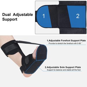 Attelle de <span class=keywords><strong>nuit</strong></span> réglable pour pied tombant, sangle de soutien de la cheville, orthèse plantaire pour hommes et femmes - Product Image 3