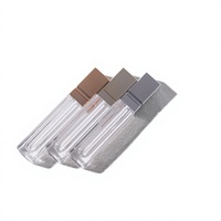 Fournisseur direct d'usine - Tubes à gloss carrés en ABS vides de 7 ml, emballages cosmétiques portables rechargeables, impression de logo en option
