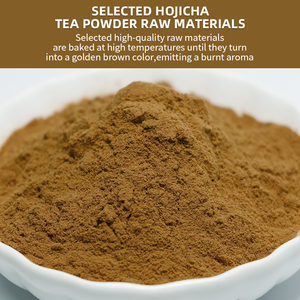 Polvere di Tè Verde Hojicha Tostato 100% Puro, Matcha Marrone a Basso Contenuto di Caffeina, Polvere di Tè Hojicha di Qualità Barista - Product Image 4