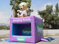 Carrito de Helados Inflable Gigante, Puesto de Comida Inflable Grande con Modelo de Helado para Eventos al Aire Libre y Carnavales