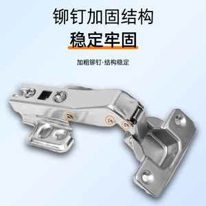 บานพับมุม 165 องศา แบบปิดนุ่มนวลเต็มพื้นที่ สำหรับตู้เสื้อผ้า - Product Image 3