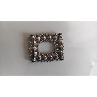 Boucle de chaussure carrée en strass de cristal Serene Joy, clip décoratif non amovible, accessoires de mariage pour femmes (Modèle B2-10)