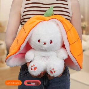 Peluche Coniglio Luminoso Respirante, Giocattolo per Bambini, Imbottitura in Cotone PP, 4-6 Anni, Altezza 11-30cm, Compagno per Calmare e Favorire il Sonno - Product Image 1