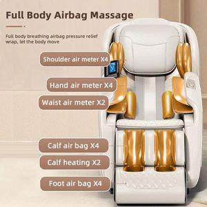 Fauteuil de massage 4D à double rail SL avec commande vocale IA, zéro gravité, Bluetooth, écran LCD, scan corporel automatique et intensité réglable - Product Image 2