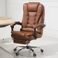 Chaise de bureau de direction inclinable à dossier haut en cuir épais, très populaire, pour la pause et le travail quotidiens des managers