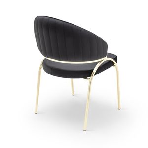 เก้าอี้รับประทานอาหาร Rosse Modern Velvet โครงโลหะ แข็งแรงทนทาน เหมาะสำหรับใช้ในบ้าน ร้านอาหาร และโรงแรม - Product Image 5