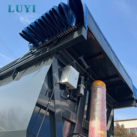 4-axis Customizable Black U-shaped Steel Dump Semi-trailer with 80t Payload New 12r22.5 Tires for Bulk Goods Transport