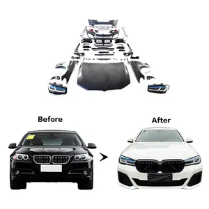 2010-2017Y 5series F10 F18 upgrade to G30 G38 LCI MT style body kits 5S facelift Car bumpers For bmw body part car accessories