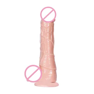 肉体感觉逼真的假阳具软硅胶初学者小吸盘阴茎肛门性玩具女性情侣色情玩具