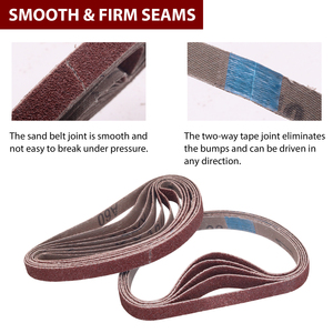<span class=keywords><strong>สายพาน</strong></span>ขัดอะลูมิเนียมออกไซด์1/2x18 "100% X-WT โพลีเอสเตอร์ขนาด40-400สำหรับขัดไม้และโลหะ - Product Image 3