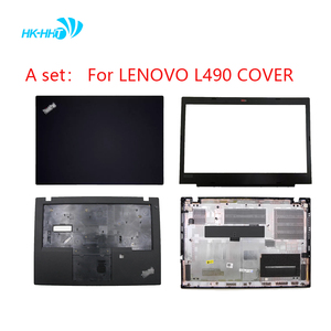 Coque arrière d'écran LCD pour ordinateur portable HK-HHT, cadre, repose-poignets, coque inférieure pour <span class=keywords><strong>Lenovo</strong></span> <span class=keywords><strong>Thinkpad</strong></span> <span class=keywords><strong>L490</strong></span> - Product Image 1