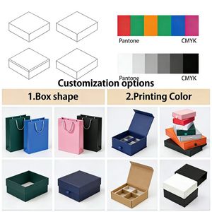 Caixas Rígidas de Luxo Laranja Premium com Tampa Magnética para Armazenamento de Sapatos e Roupas com Logotipo Personalizado - Product Image 3