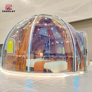 Zone scénique lac eau romantique Restaurant PC tente <span class=keywords><strong>transparente</strong></span> ciel étoilé Fang sommet de la <span class=keywords><strong>montagne</strong></span> camping maisons à bulles - Product Image 3