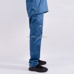 Venta al por mayor de calidad de hospital para hombres uniformes médicos de tela de sarga de poliéster Spandex de Vietnam - Product Image 3