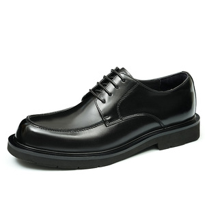 Chaussures décontractées d'affaires en cuir véritable à bout pointu pour hommes, style britannique, respirantes et légères, collection automne - Product Image 3