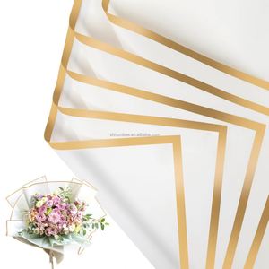 Papier d'emballage pour fleurs de luxe avec logo, jetable, vente en gros, papier d'emballage coréen pour fleurs, à utiliser pour les cadeaux d'événements sportifs - Product Image 2