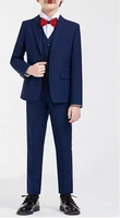 Pantalon formel à revers de haute qualité, coupe ajustée, 2 pièces