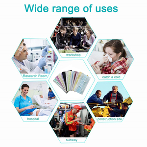 Alta filtrazione di colore blu usa e getta Anti-nebbia maschera di respirazione maschera di bocca maschera per il servizio di ristorazione dentale viso scudo - Product Image 5