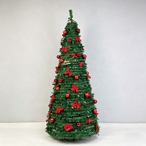 <span class=keywords><strong>Sapin</strong></span> de Noël artificiel télescopique rétractable en plastique, résistant aux intempéries, haute qualité, pour usage intérieur - Product Image 4