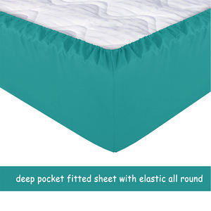 Juego de Funda Nórdica de Microfibra Sólida, 100% Poliéster, Certificado OEKO-TEX, 1800 Hilos, Antiestática, Personalizable para Hoteles y Uso Doméstico - Product Image 3