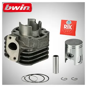 JOG50 Cincin Piston 2 Tak Motor, Kit Blok Tunggal Silinder Motor Cincin Piston 2 Tak Perakitan Mesin Besi OEM 40Mm 49cc untuk YAMAHA